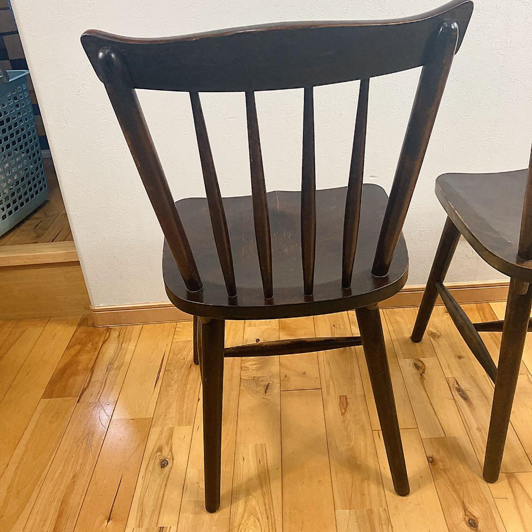 北海道民芸家具 ウィンザーチェア 樺材 廃盤モデル　2脚セット　本物志向の一脚