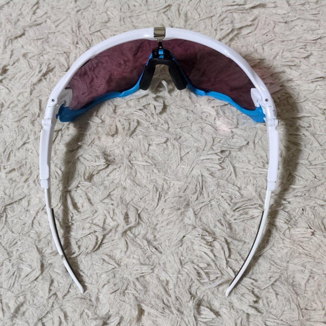 付属品完備 OAKLEY オークリー JAWBREAKER アイウェア 白 青