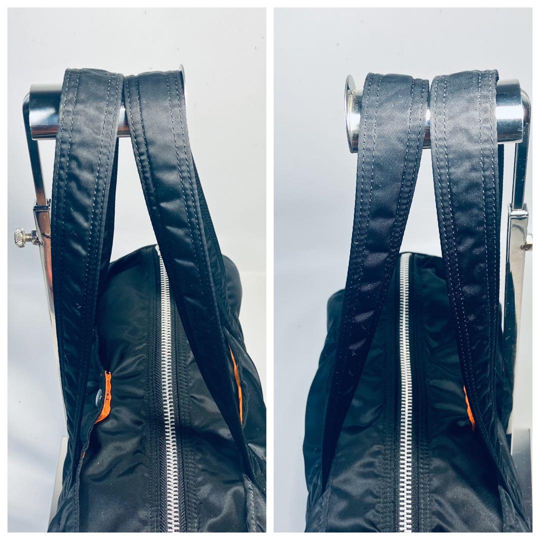 【美品】PORTER　TANKER ダッフル ミニボストン ロールバッグ 黒 M