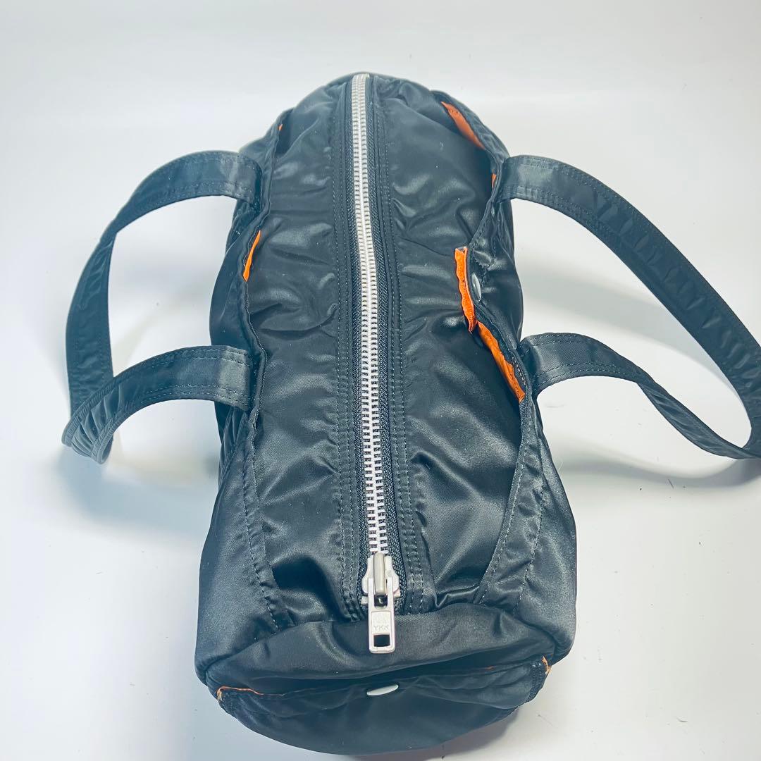 【美品】PORTER　TANKER ダッフル ミニボストン ロールバッグ 黒 M