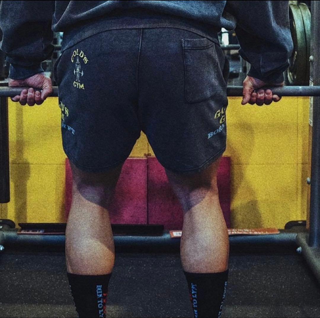 LÝFT × GOLD'S GYM VINTAGE LOGO SHORTS