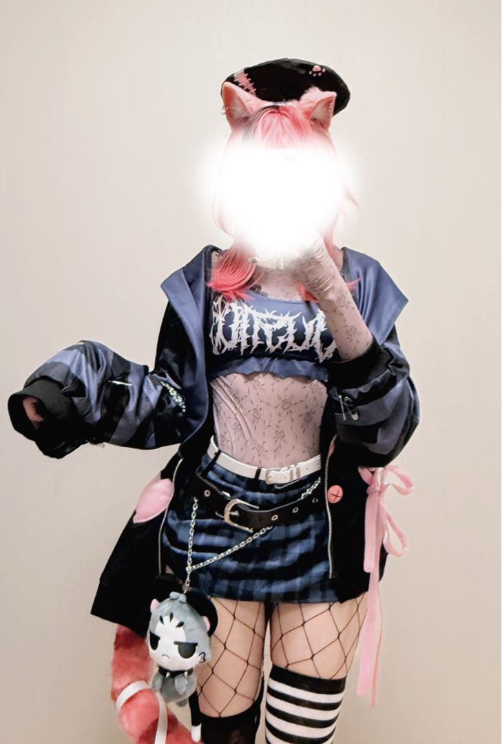 ホロライブ　コスプレ　ウイッグ付　ラオラパンテーラ　ゴシック