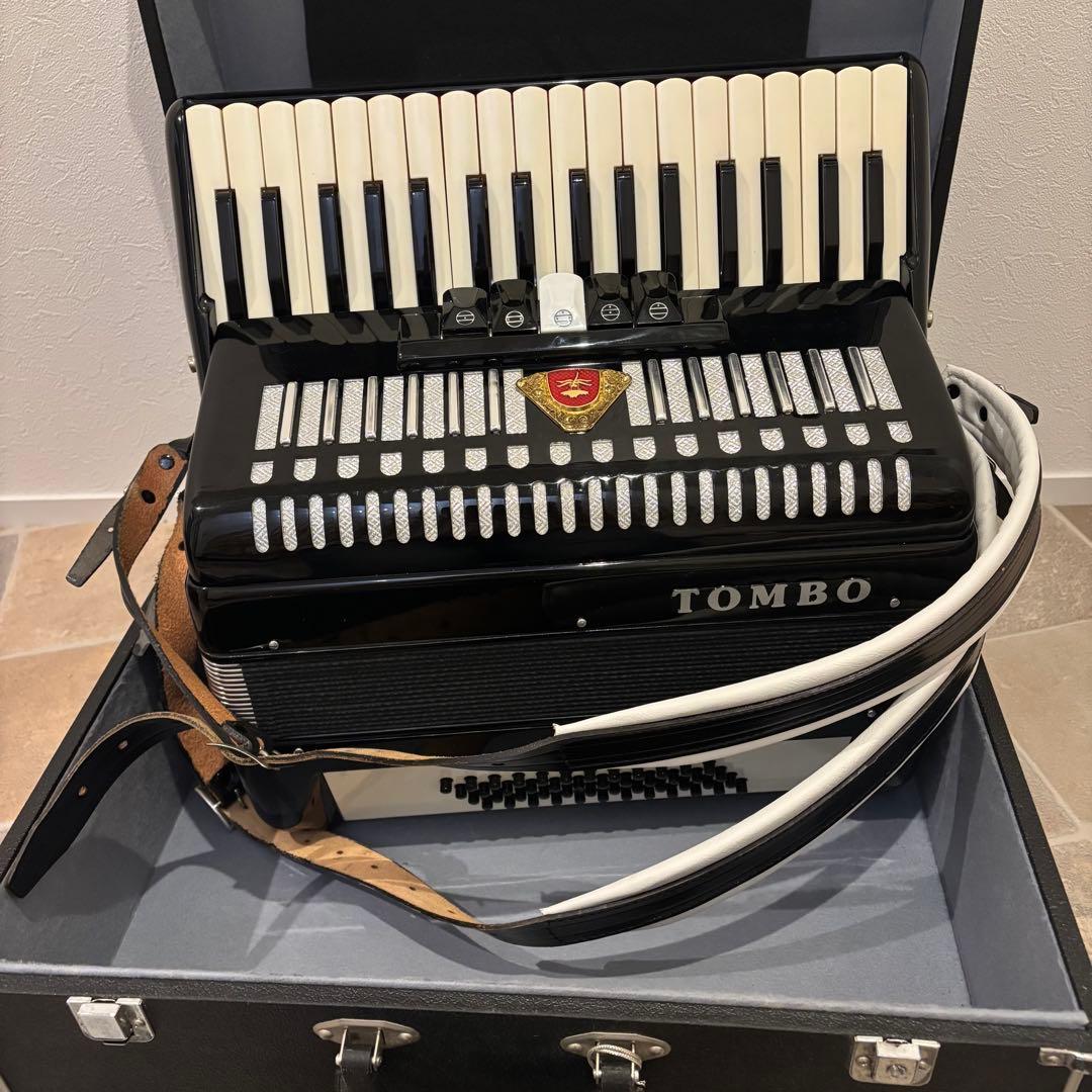 【美品】TOMBO トンボアコーディオン T-48 ケース付き T48
