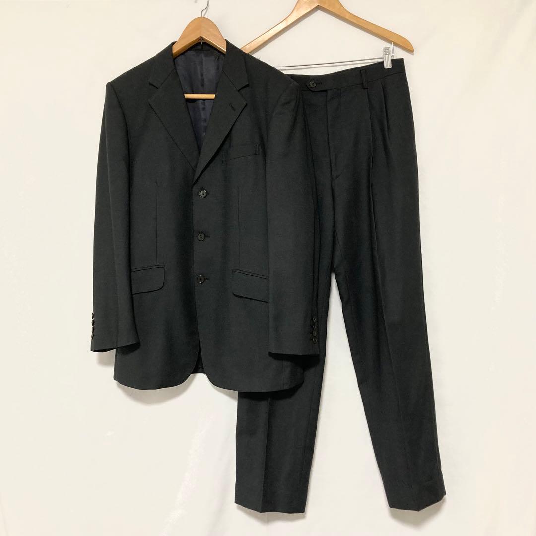 美品 Paul Smith スーツ L 3ボタン 2タック ポールスミス　黒