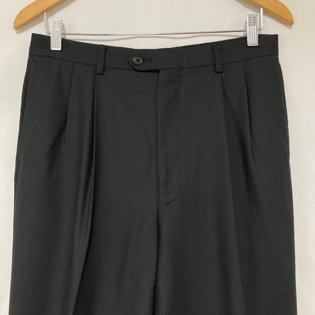 美品 Paul Smith スーツ L 3ボタン 2タック ポールスミス　黒