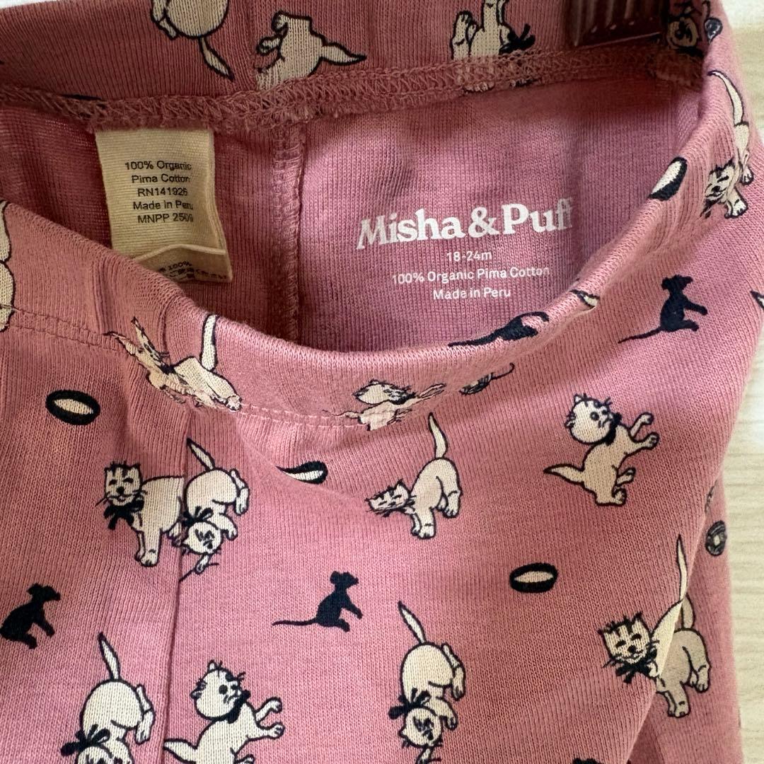 ボトムス mish&puff cat&mouse leggings 18-24m