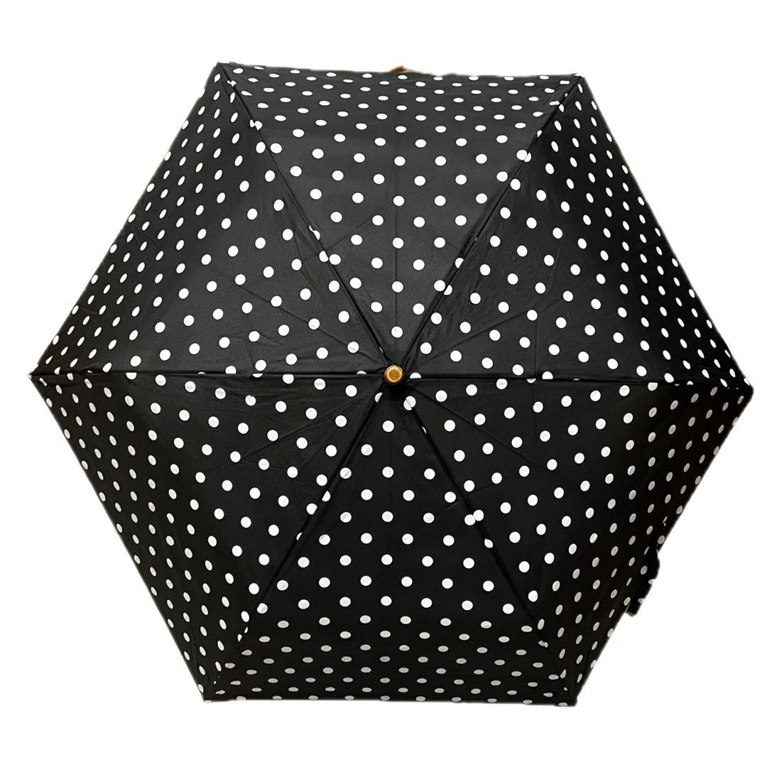 ✨美品　トラディショナルウェザー　晴雨兼用折り畳み傘　ドット柄　UV加工
