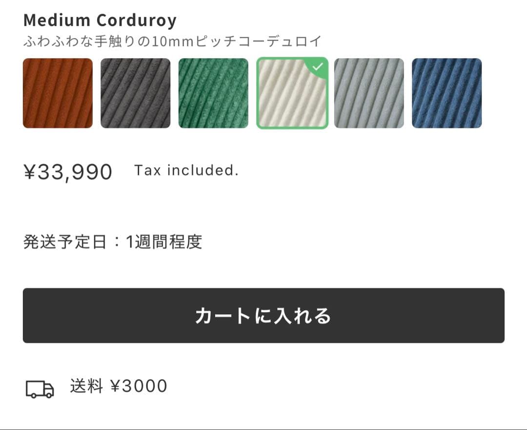 LOOSY HUGME 1人掛けビーズソファ ミニ　IVORY