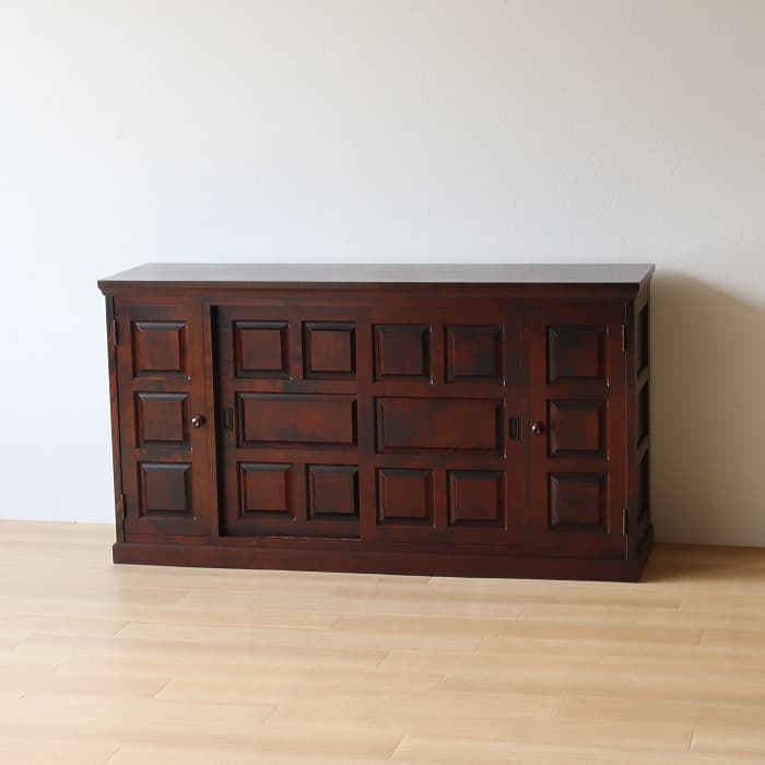 アンティーク 北海道民芸家具 下駄箱 サイドボード 収納棚 古家具