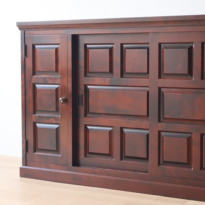 アンティーク 北海道民芸家具 下駄箱 サイドボード 収納棚 古家具