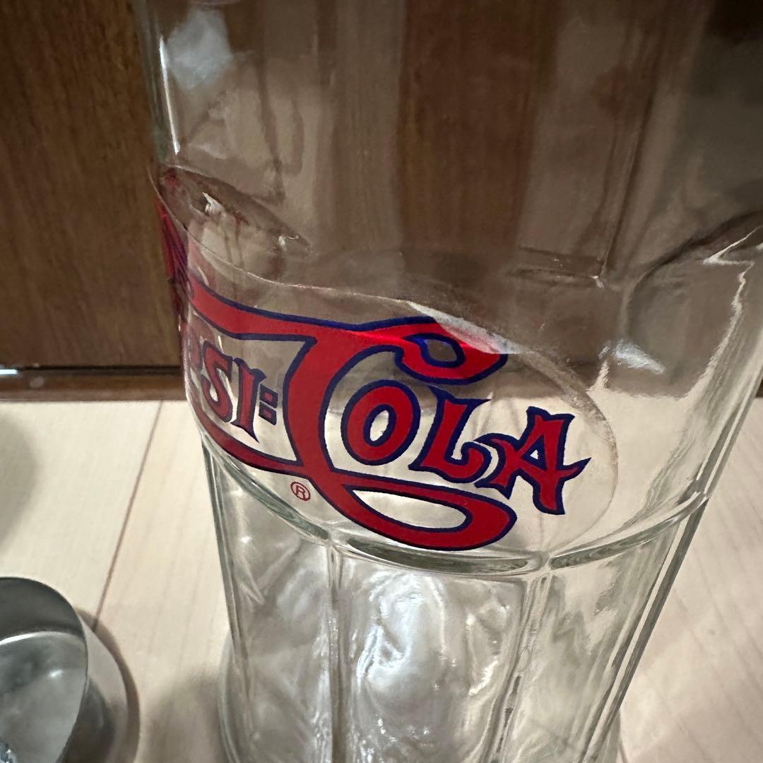 【Vintage】PEPSI COLA ストロー ディスペンサー ガラスケース