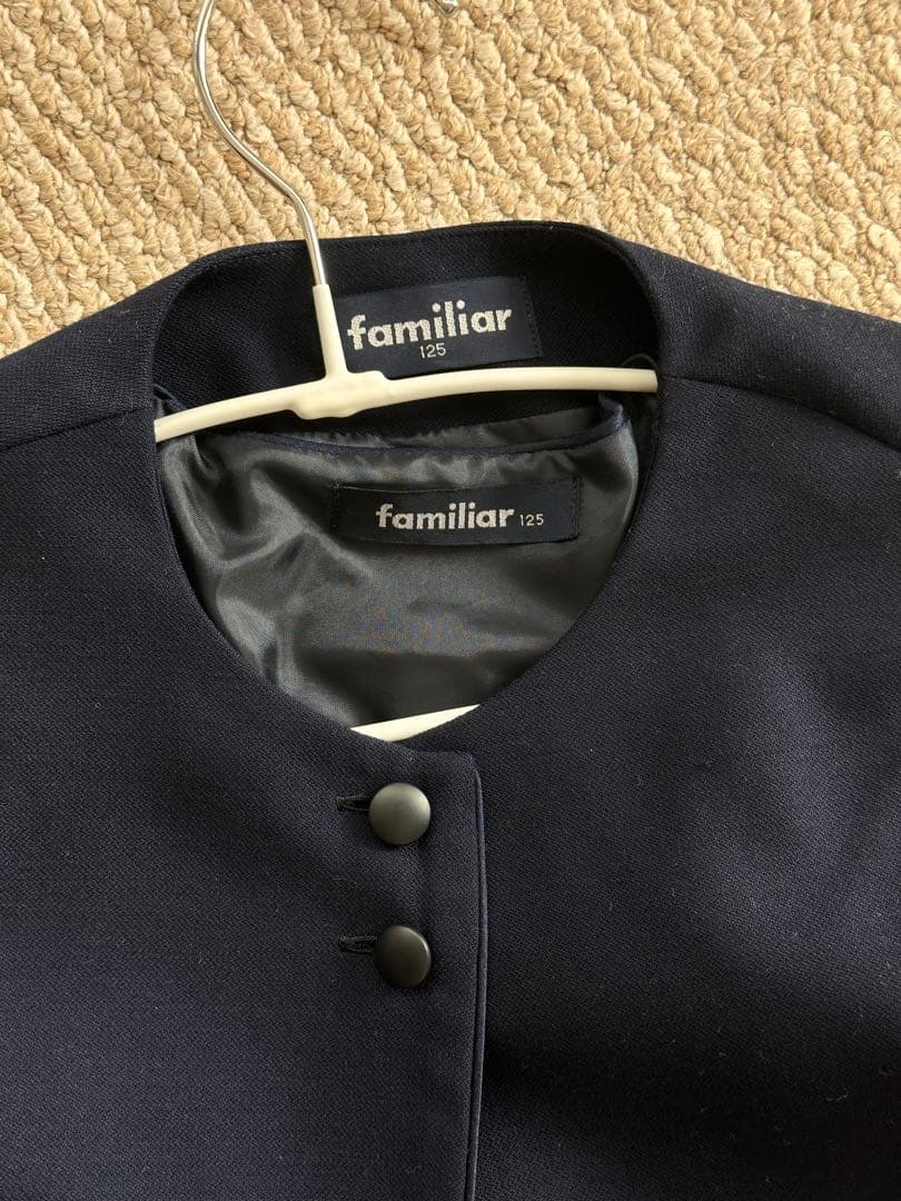 ファミリア　お受験　フォーマル　ジャンパースカート　ワンピース125cm