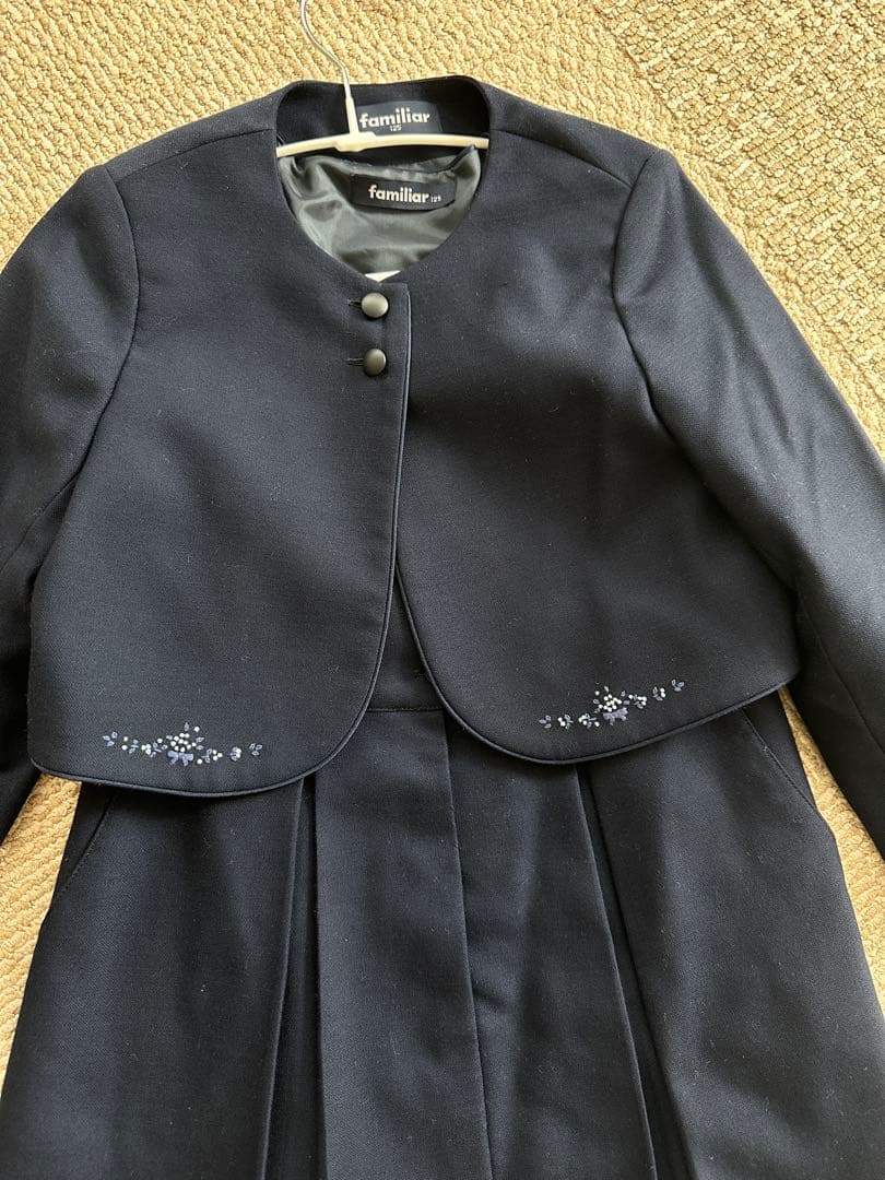 ファミリア　お受験　フォーマル　ジャンパースカート　ワンピース125cm