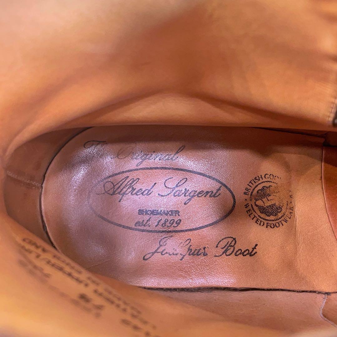 アルフレッドサージェント　茶ジョッパーブーツ　26cm前後