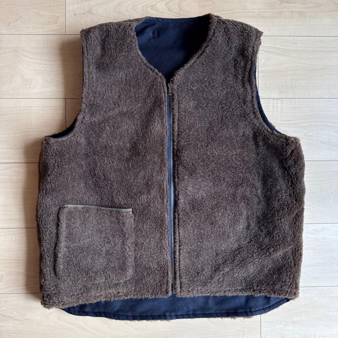 Nigel Cabourn N-1 アルパカウールボア リバーシブルデッキベスト