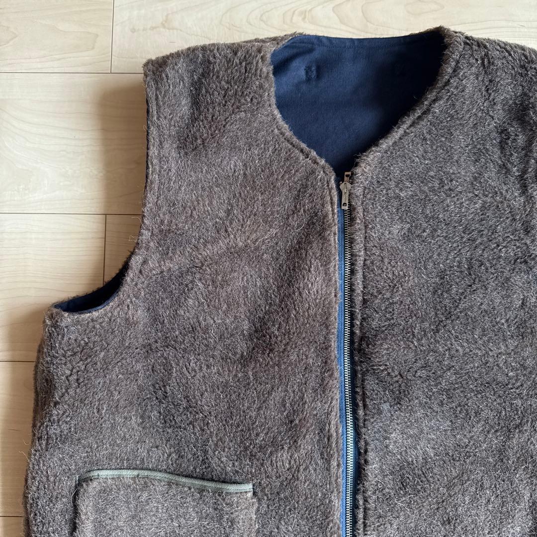 Nigel Cabourn N-1 アルパカウールボア リバーシブルデッキベスト