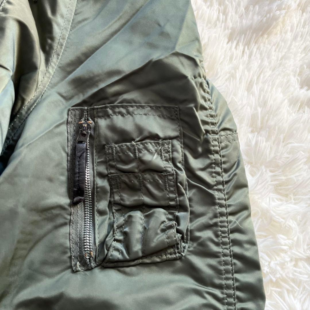 アルファインダストリーズ USA製 N-3B フライトジャケット L セージ