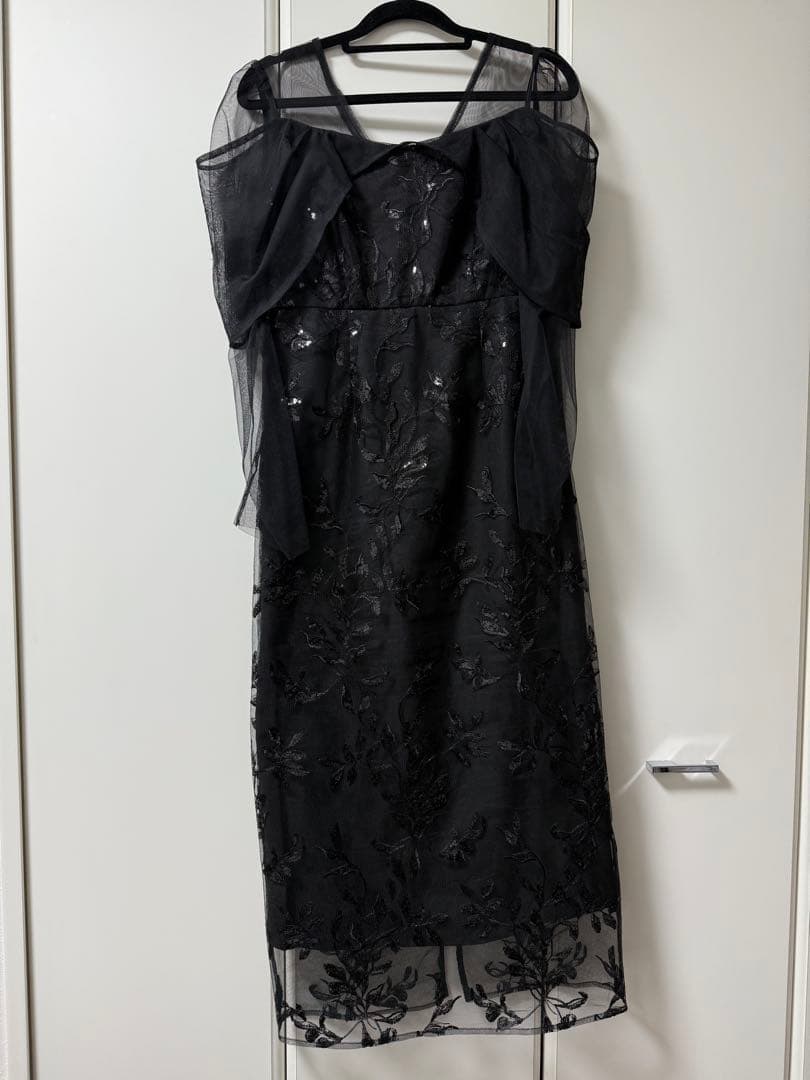 Leja Mサイズ チュールロングスリーブリーフIラインドレスワンピース