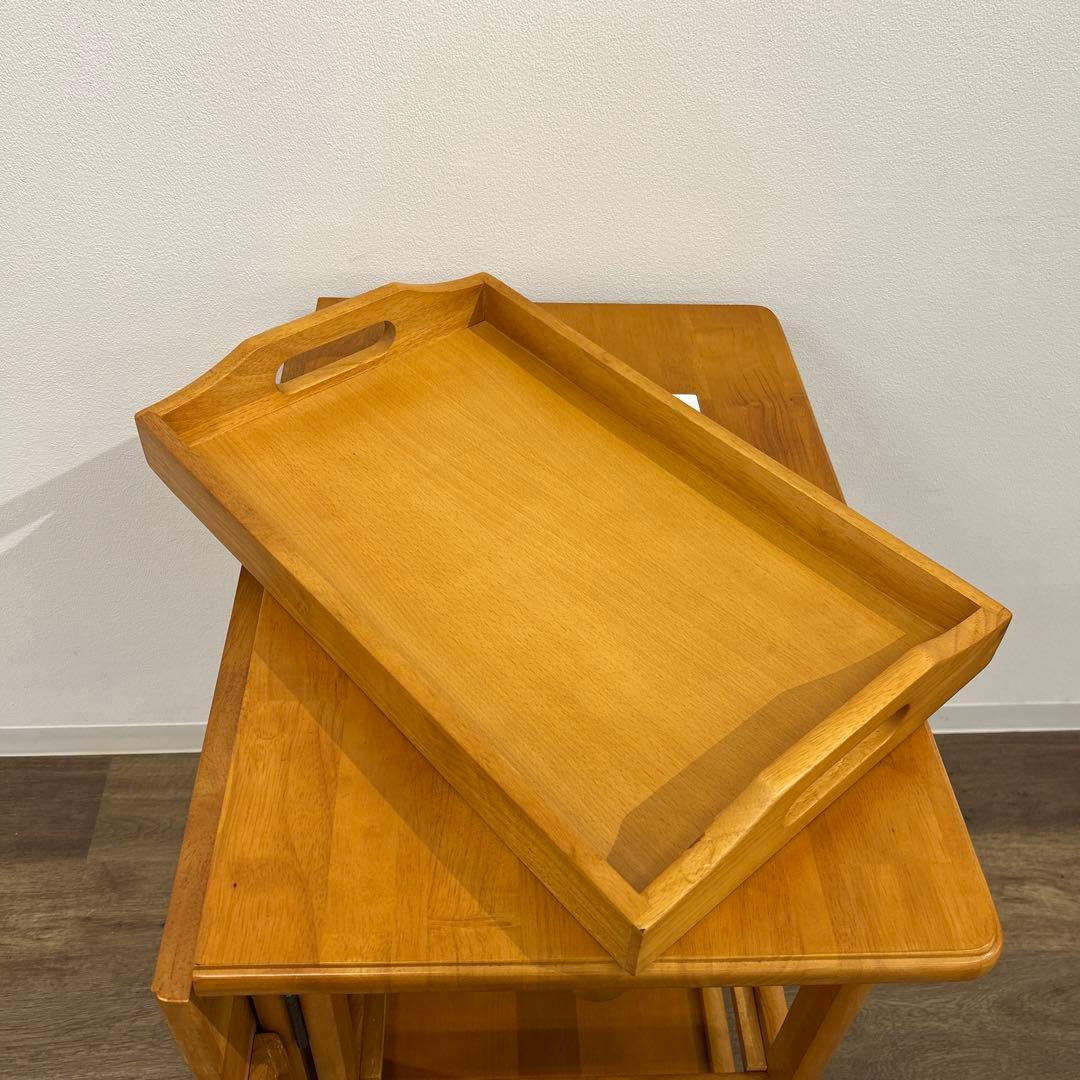 アウトレット★折畳み式キッチンワゴン キャスター付き バタフライワゴン 完成品