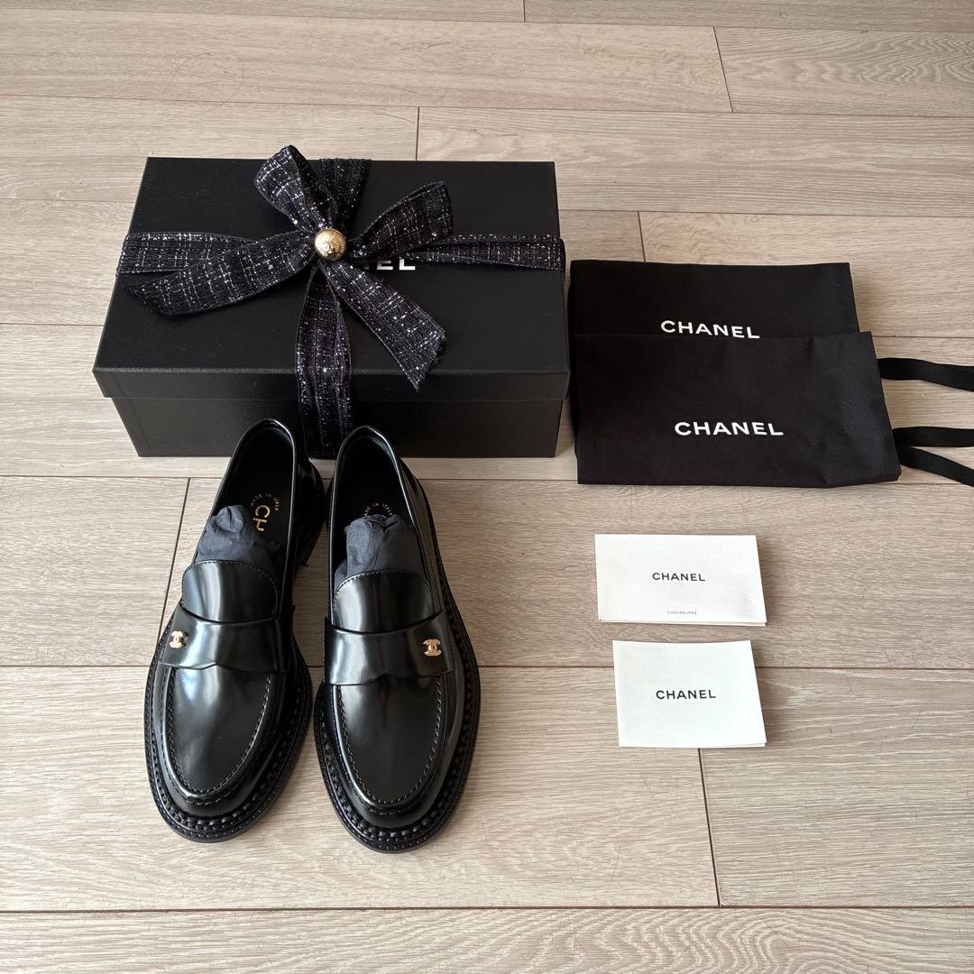 新品•未使用　今季　CHANEL シャネル　ローファー　サイズ23.5-24