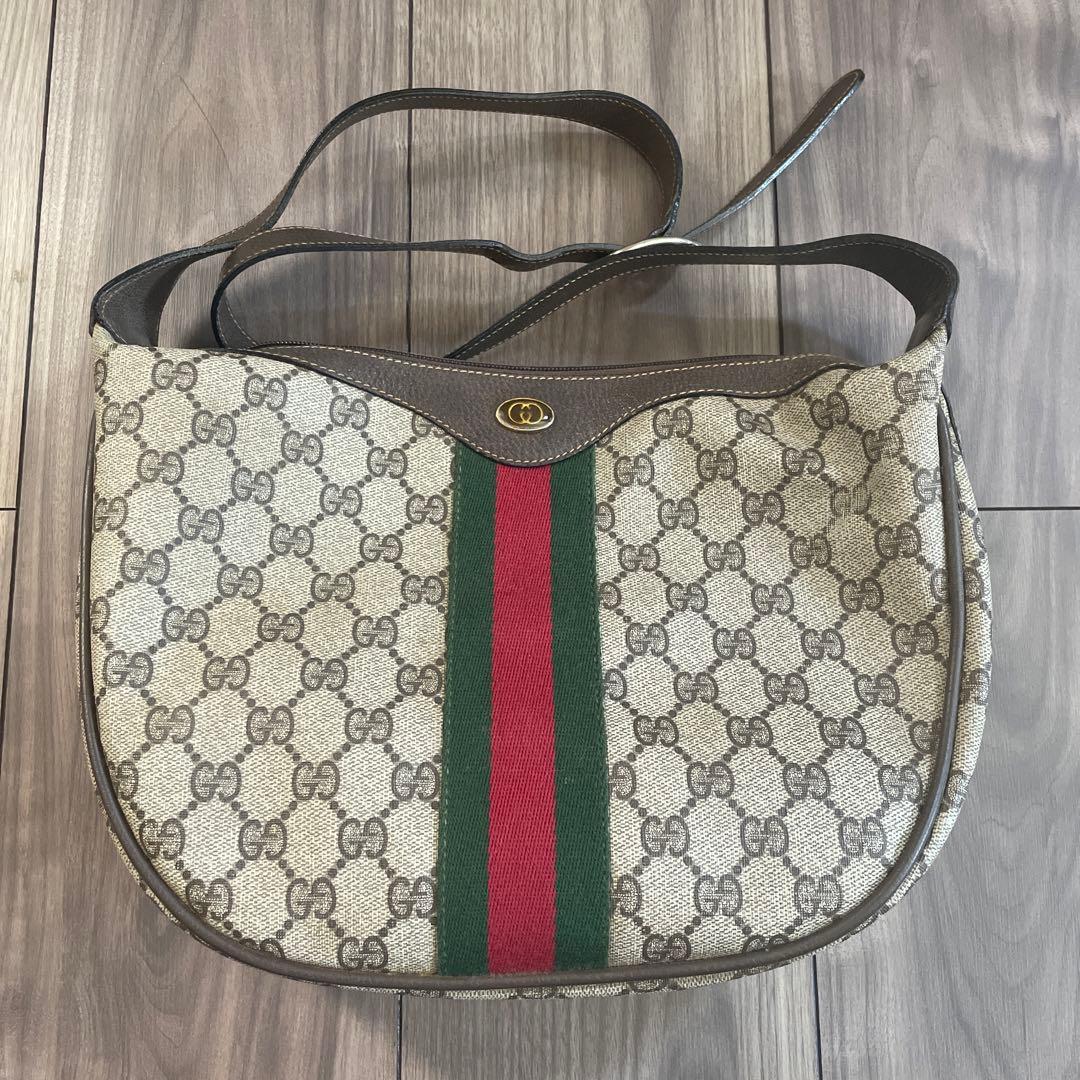 オールドグッチ　ショルダーバッグ　ハーフムーン