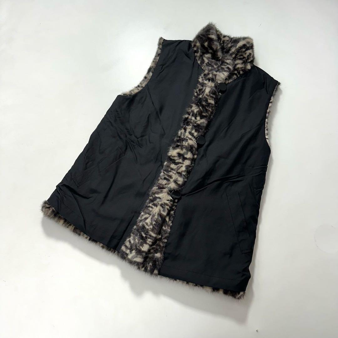 Altima アルティマ ミンク ファーコート ベスト リバーシブル シルク