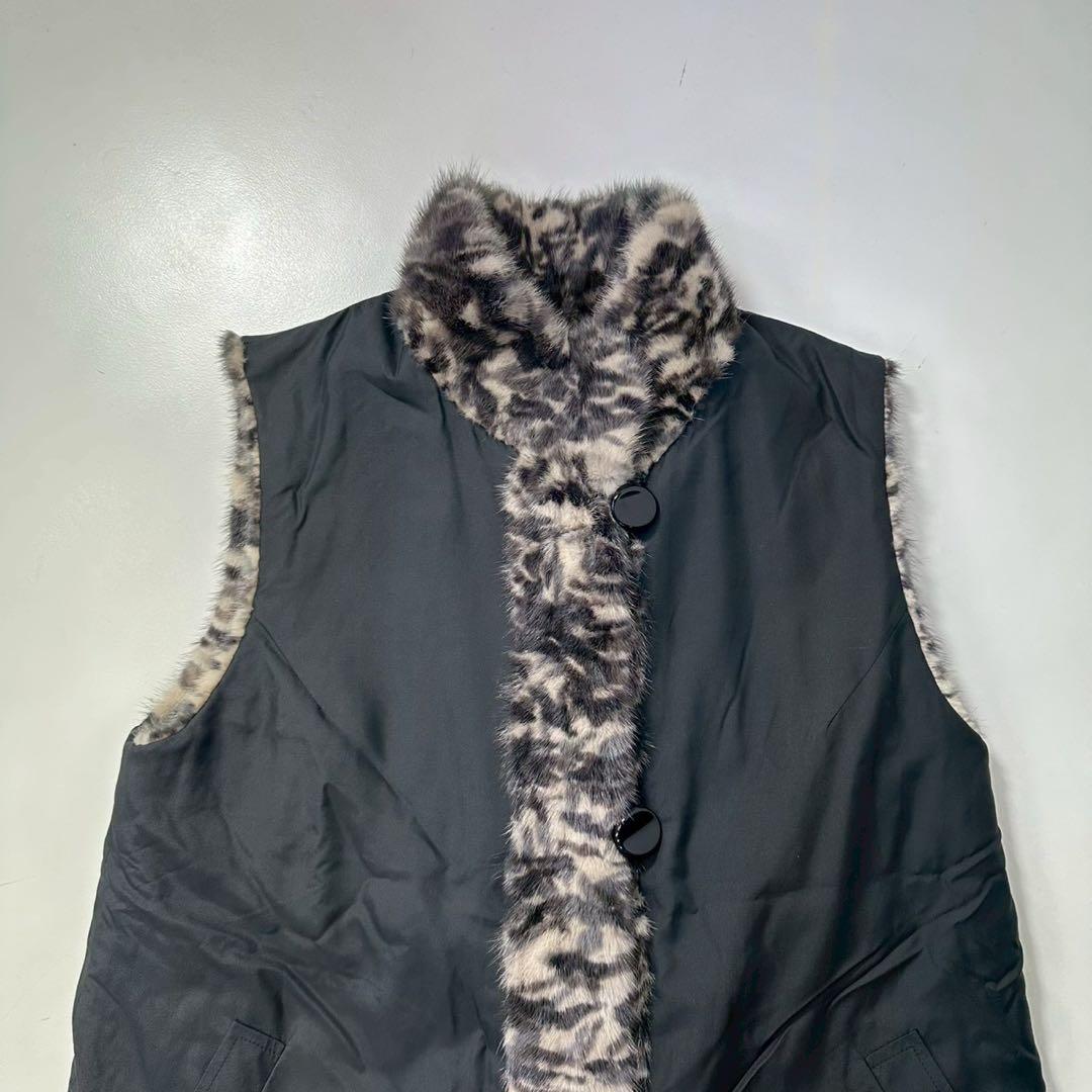 Altima アルティマ ミンク ファーコート ベスト リバーシブル シルク