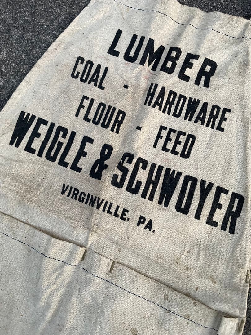 ビンテージ/USA製/アドバタイジング/ワークエプロン/キャンパス