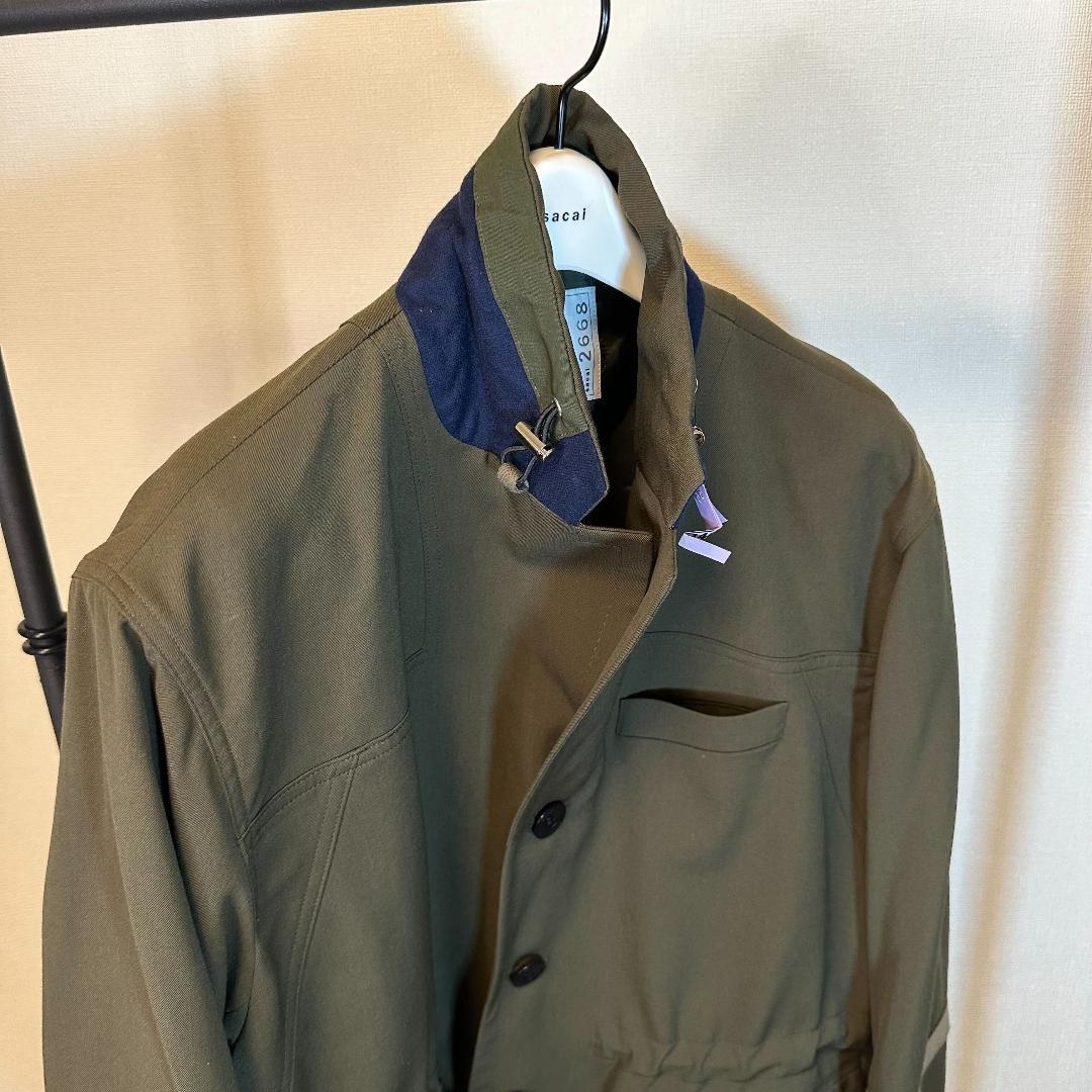 sacai サカイ 22SS テーラードジャケット オリーブ サイズ1