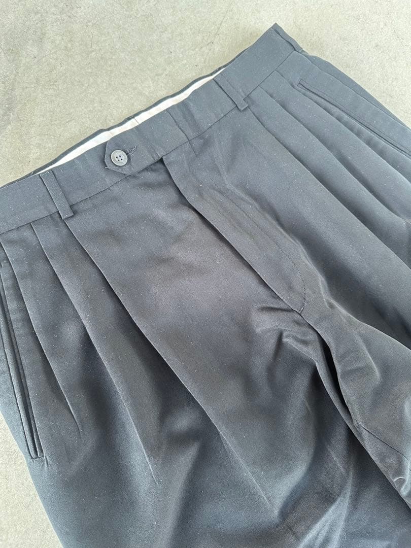 90s SLATES 3タック　スラックス　アメリカ製　W34/L30 黒