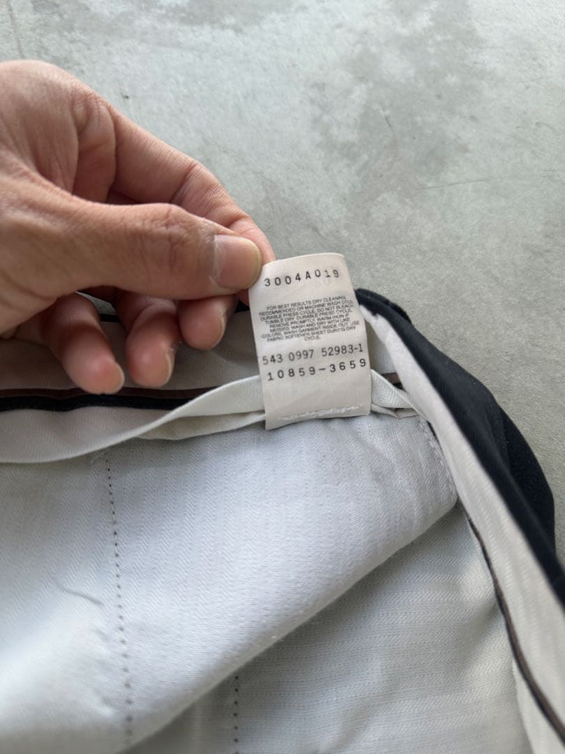 90s SLATES 3タック　スラックス　アメリカ製　W34/L30 黒