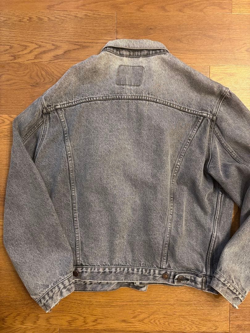 90s ユーロリーバイス デニムジャケット 70503-0258 先染めブラック