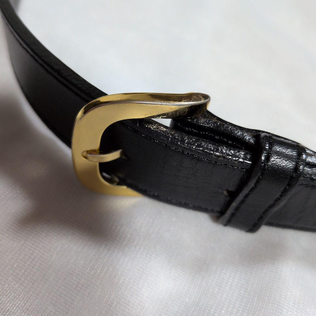 希少デザイン　クリスチャンディオール　ベルト　ゴールドチェーン 革