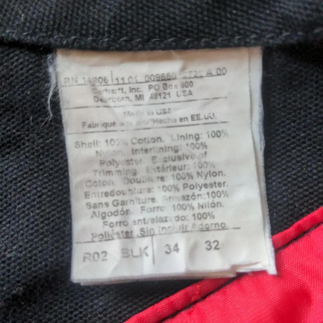 カーハート UFCW USA製 オーバーオール ダブルニー W34 キルティング