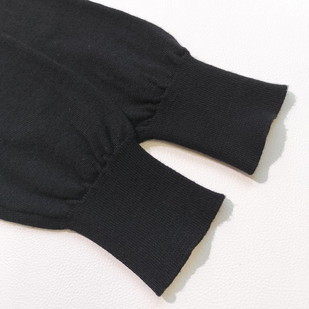 WIRROW ウィロー ウール タートルネック ニット プルオーバー ブラック