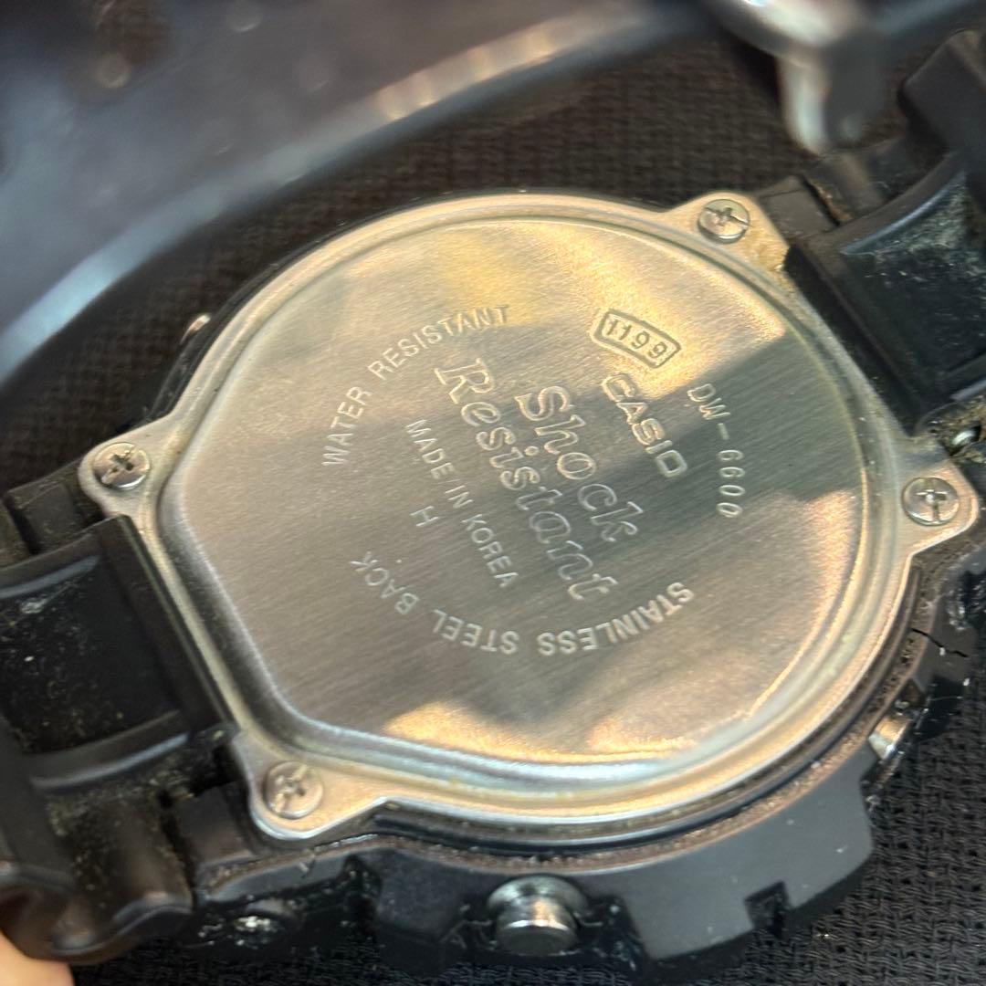 CASIO カシオ G-SHOCK Gショック DW-6600 腕時計 ブラック