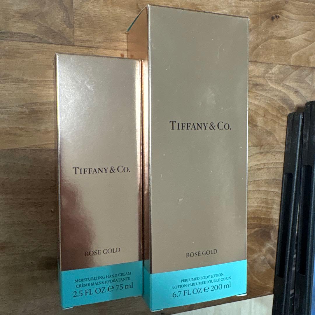 Tiffany ROSE GOLD ボディローションとハンドクリームセット