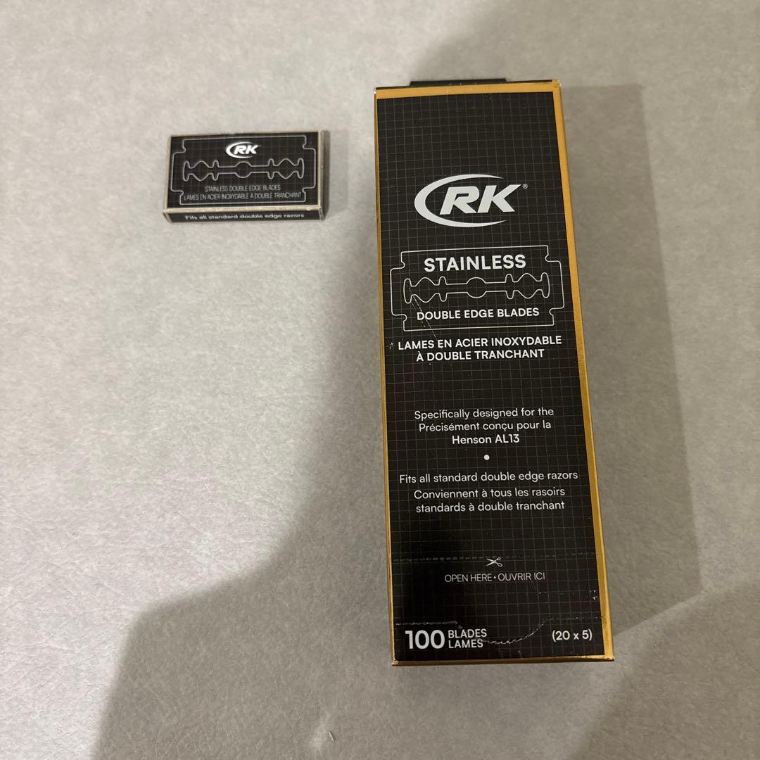 HENSONSHAVING AL13 シルバー　替え刃95枚付き