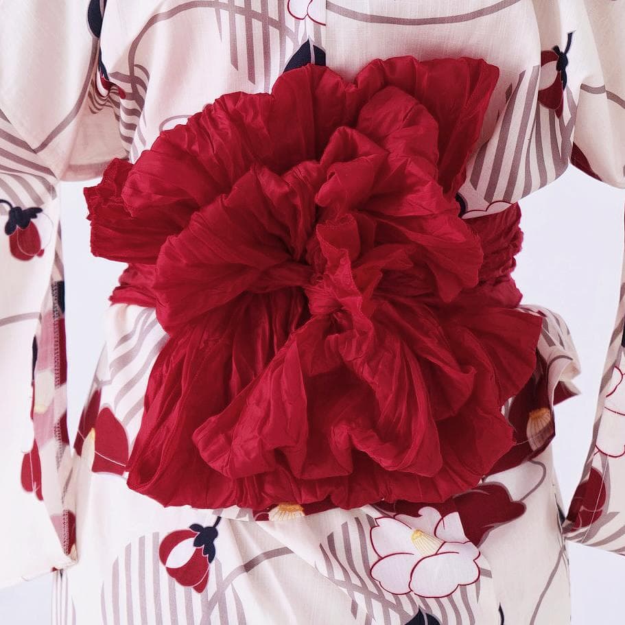 浴衣帯セット 二部式浴衣 浴衣ワンピ 3点セット セパレート浴衣 花見 D027