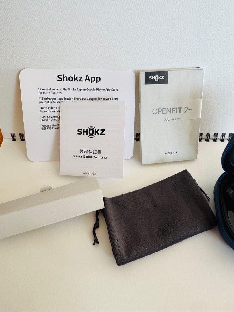 【ほぼ新品】Shokz OPENFIT 2+ ワイヤレスイヤホン