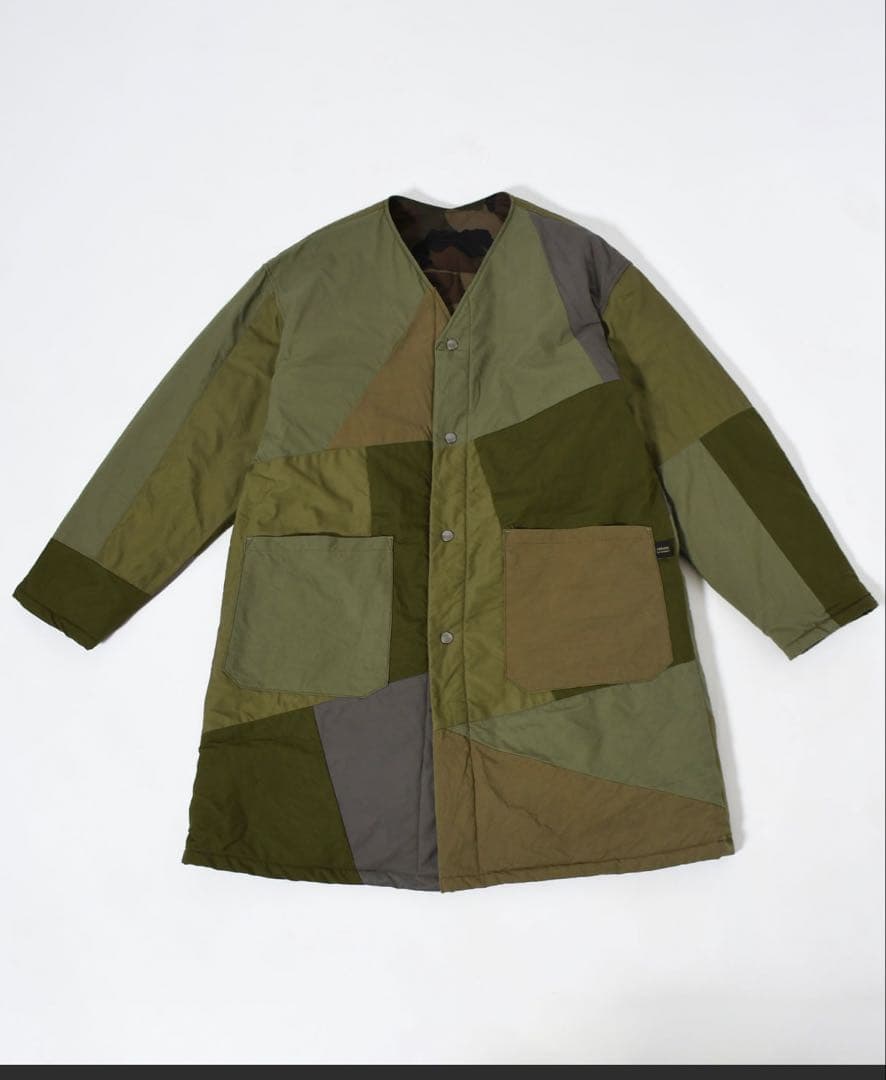 【rebear by Johnbull】リバーシブルパッチワークコート