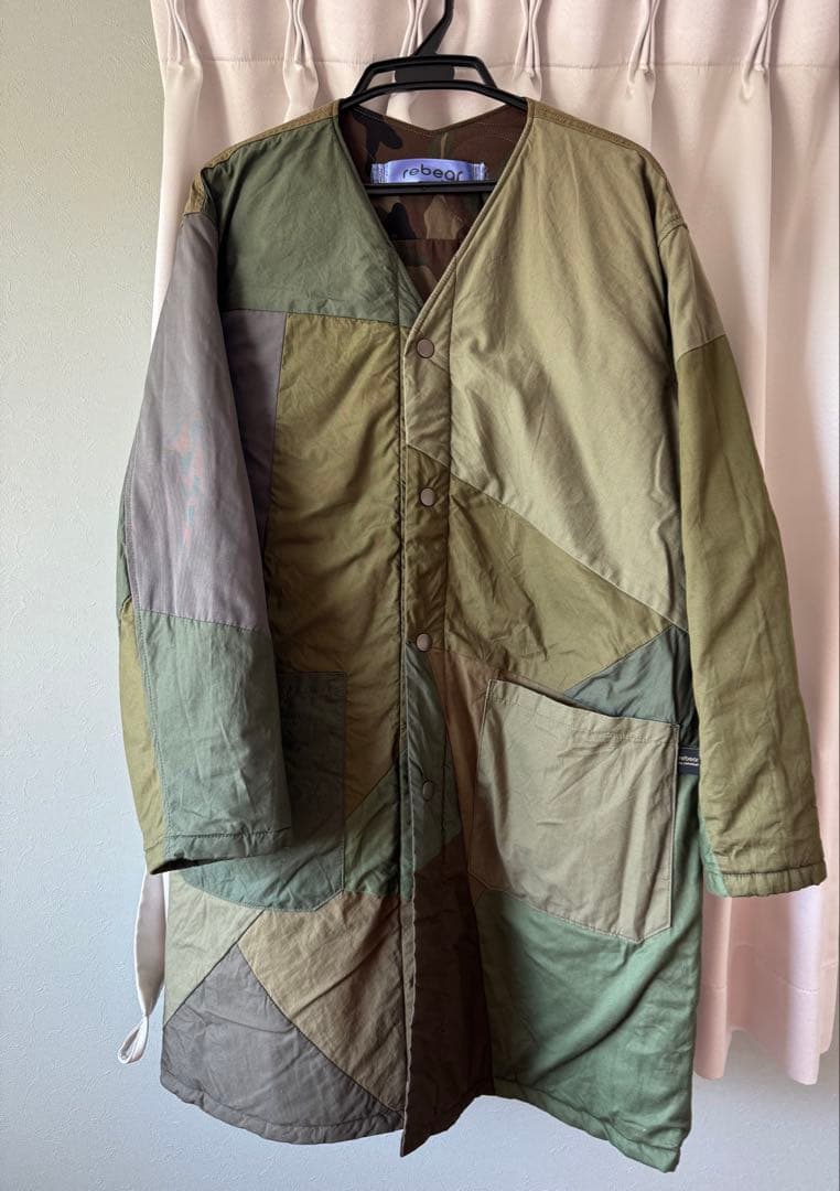 【rebear by Johnbull】リバーシブルパッチワークコート