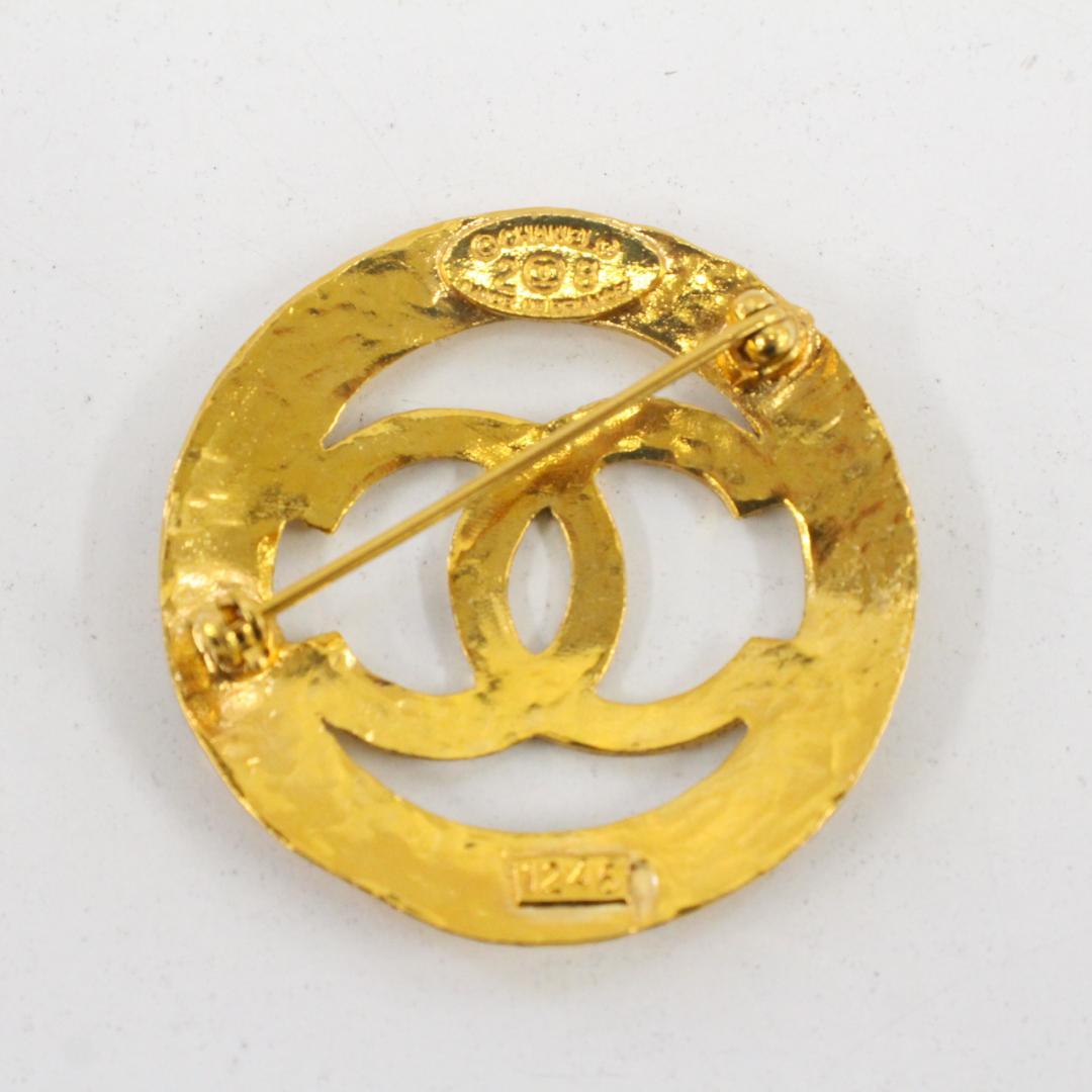 ▲美品 シャネルCHANEL ブローチ ココマーク ゴールド 28 ヴィンテージ