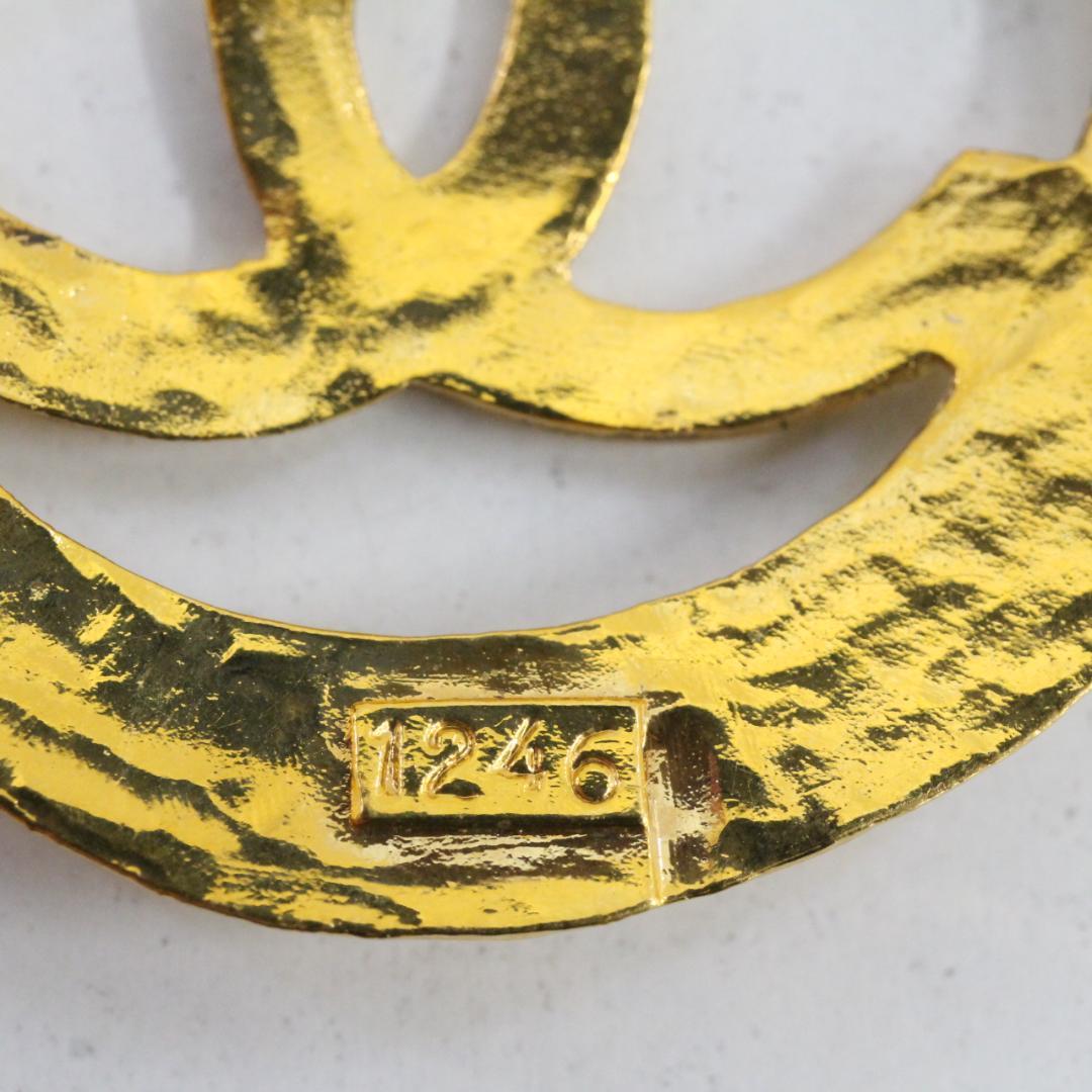 ▲美品 シャネルCHANEL ブローチ ココマーク ゴールド 28 ヴィンテージ