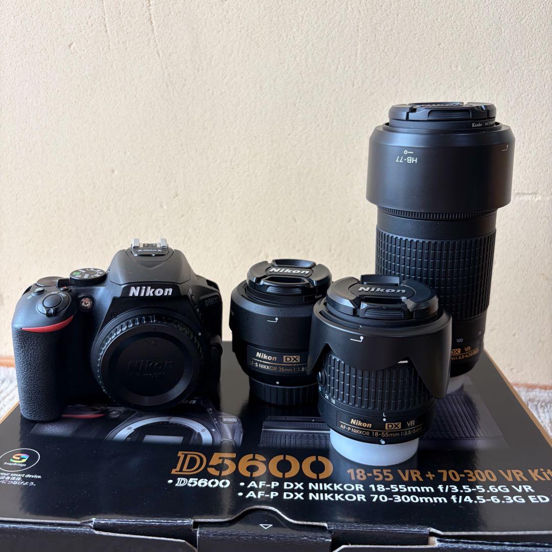 【ルーシー】Nikon D5600 ダブルズームキット＋単焦点レンズ