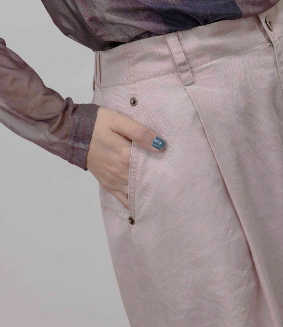 エイミーロウ　バイオ加工 アウトポケット カーゴパンツ