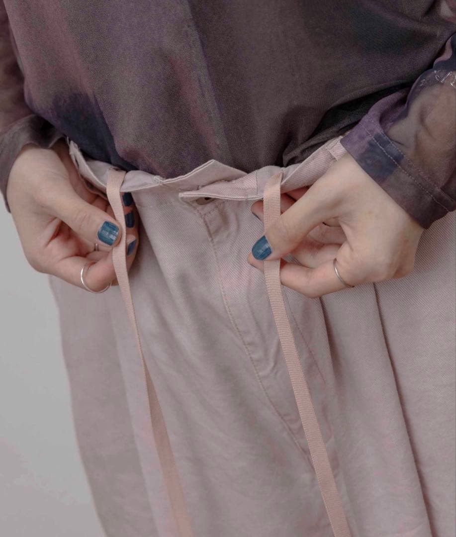 エイミーロウ　バイオ加工 アウトポケット カーゴパンツ