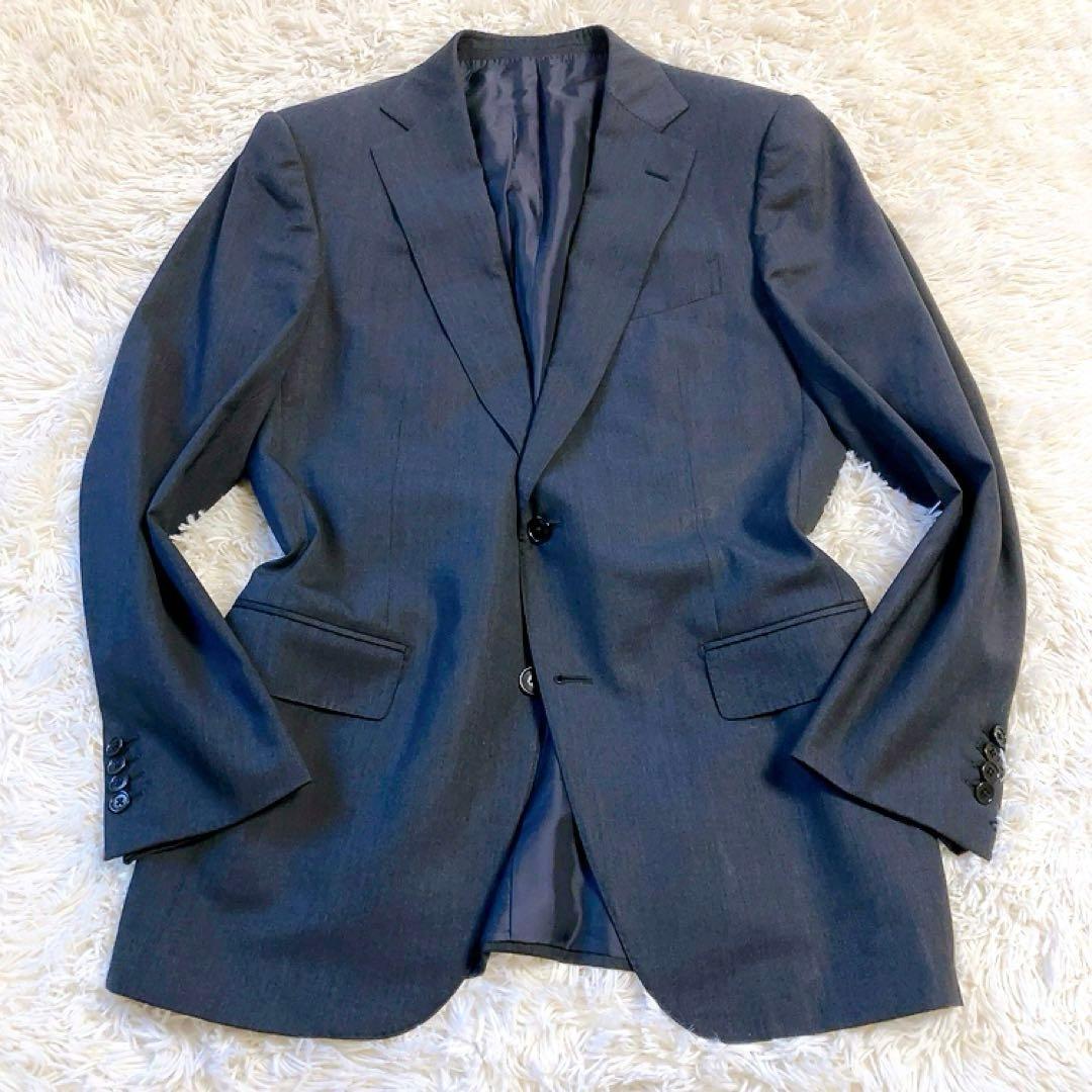 【黒タグ】 Ermenegildo Zegna　スーツ　チャコールグレー　50