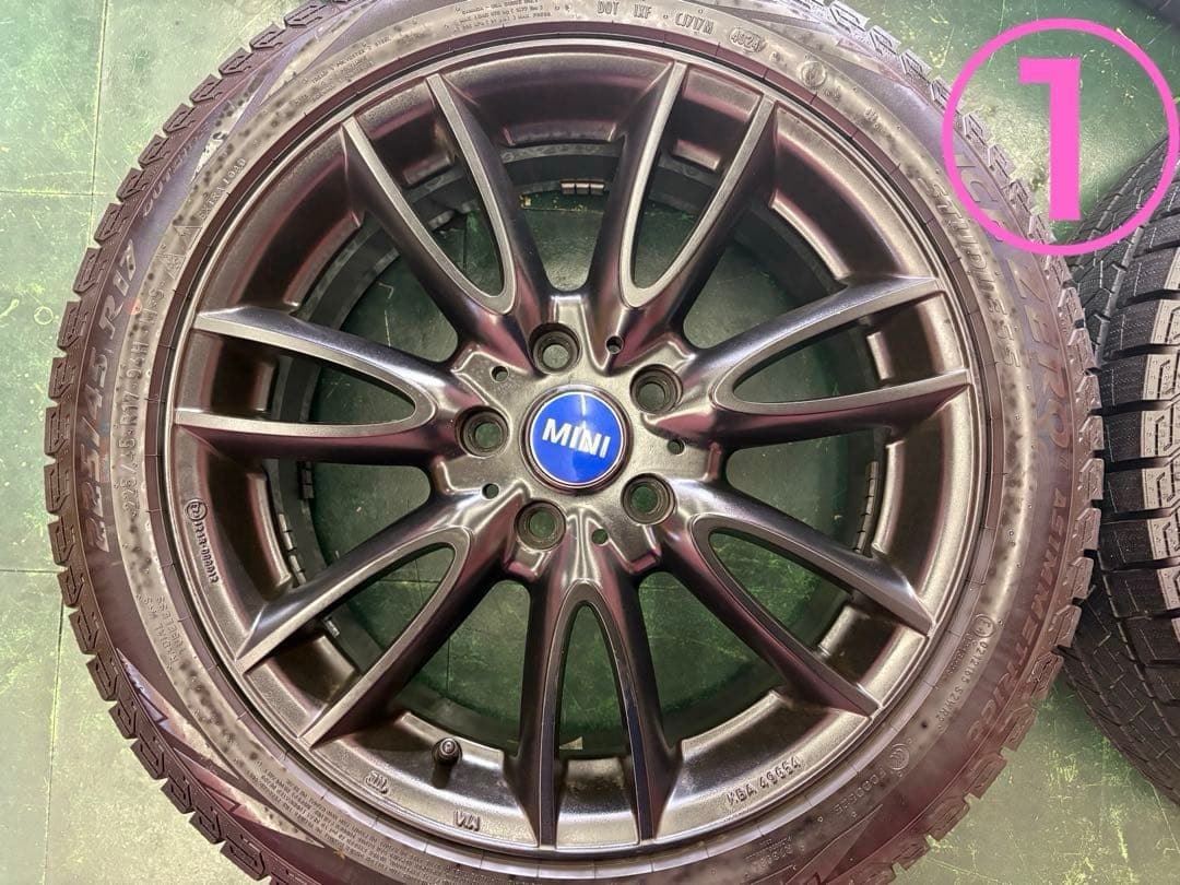 ① 送料込◎MINI等へ MAK アルミ&スタッドレス【225/45R17】