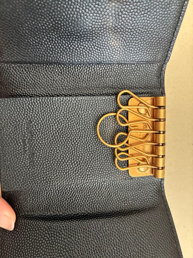 SAINT LAURENT Paris ブラックキーケース